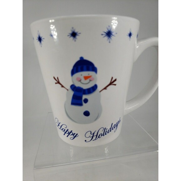 Snowman Happy Holidays Winter Snow Coffee Cocoa Mug Pacific Island Creations - Picture 2 of 10